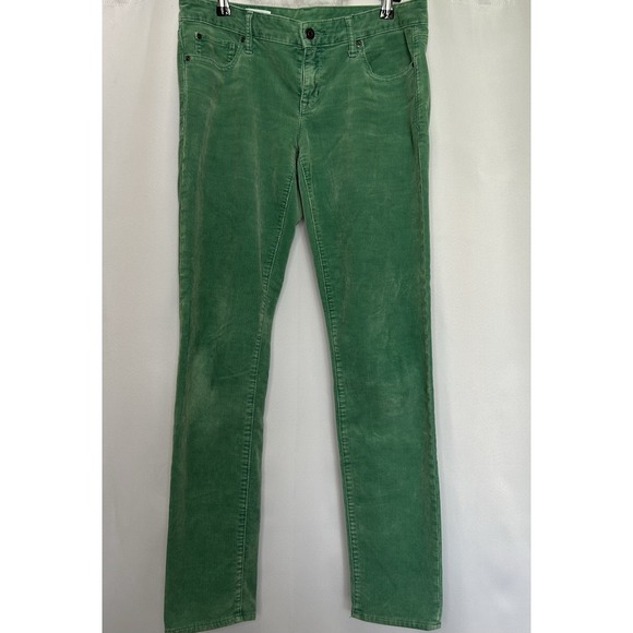 Gap‎ 1969 Always Skinny Low Rise Corduroy Women's 29/8r Spring Green Cotton Soft - Picture 1 of 7